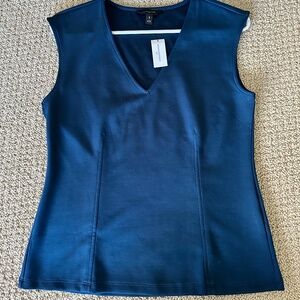 Soft Touch Scuba Women’s V Neck Top Dark Teal